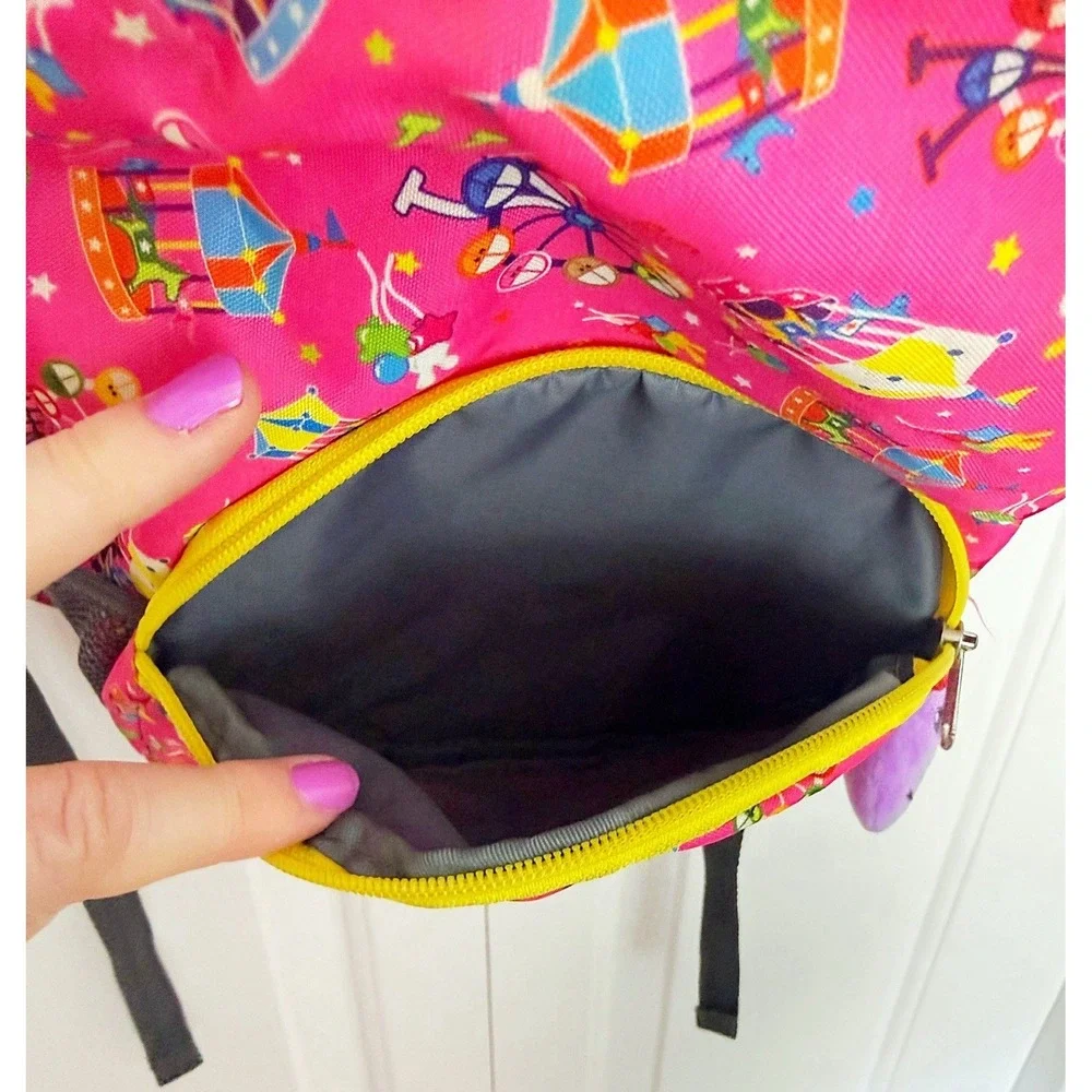 Hugger Yippie Toes Collection Toddler Carnival Theme Backpack & Unicorn Plush